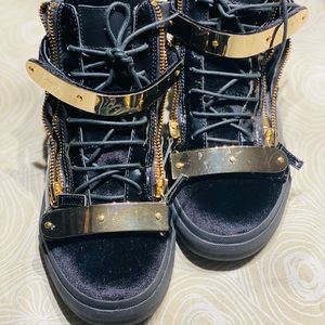 Giuseppe Zanotti Coby velvet hi-top sneakers